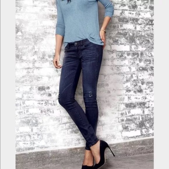 CAbi Denim - CABI Distressed Dusk Destructed Skinny Jeans 8
